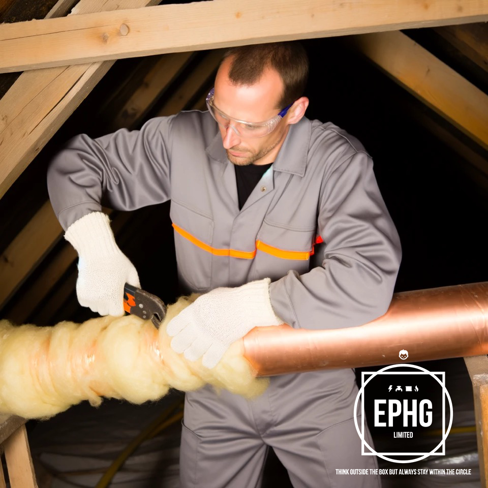 Insulation on Plumbing Pipework in Attic