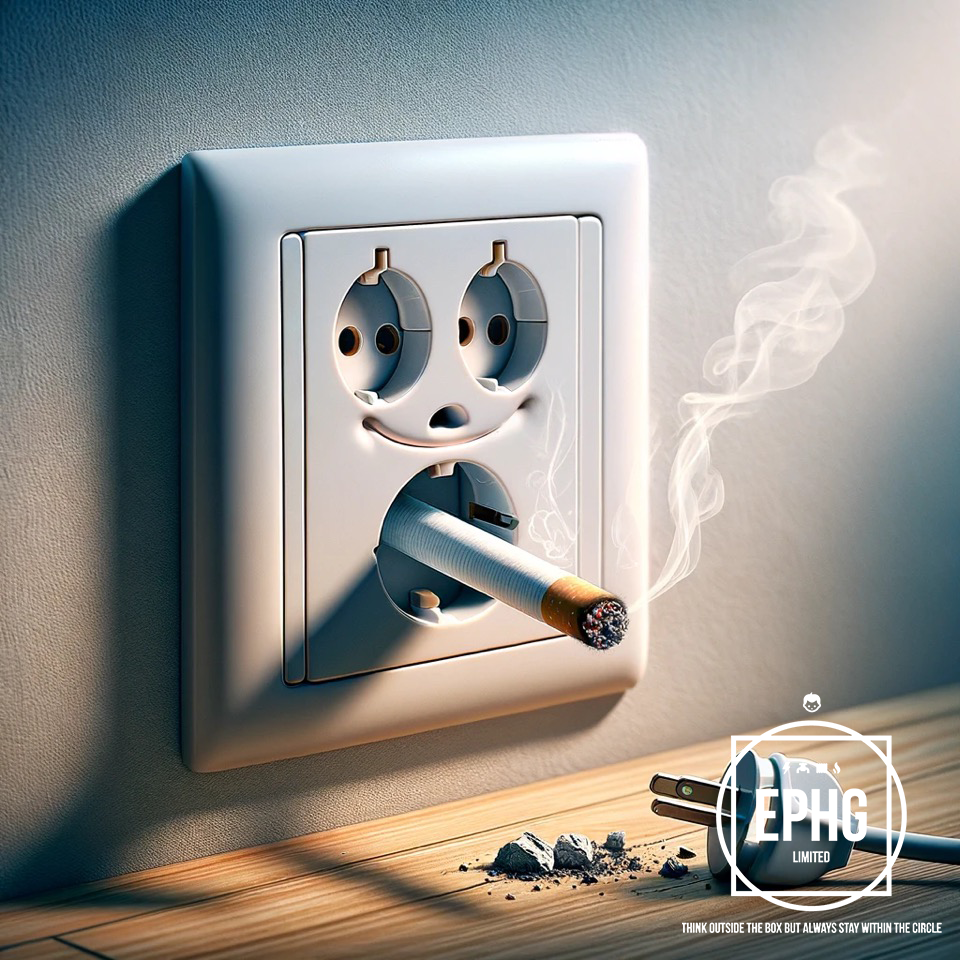 Smoking Plug Socket Can B e Harmful