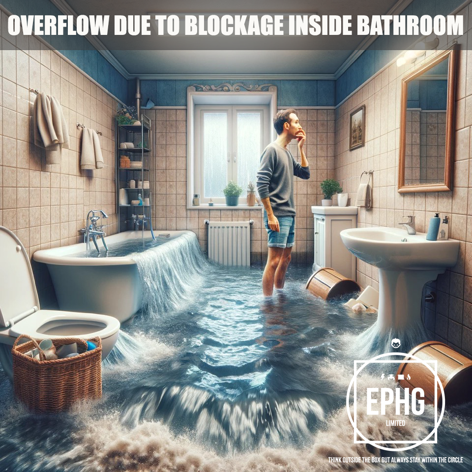 Blockage Inside The Bathroom