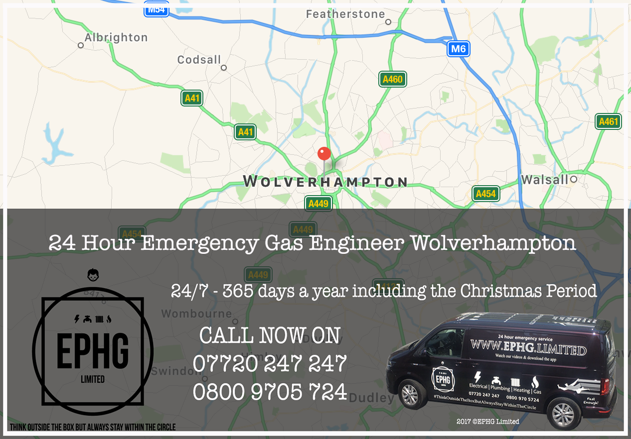 24 Hour Emergency Gas Engineer Wolverhampton