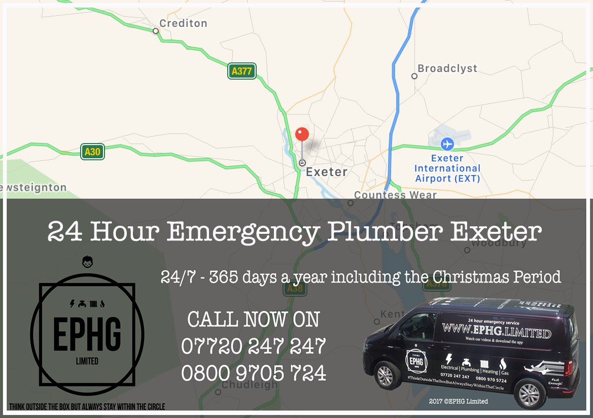 24 Hour Emergency Plumber Exeter