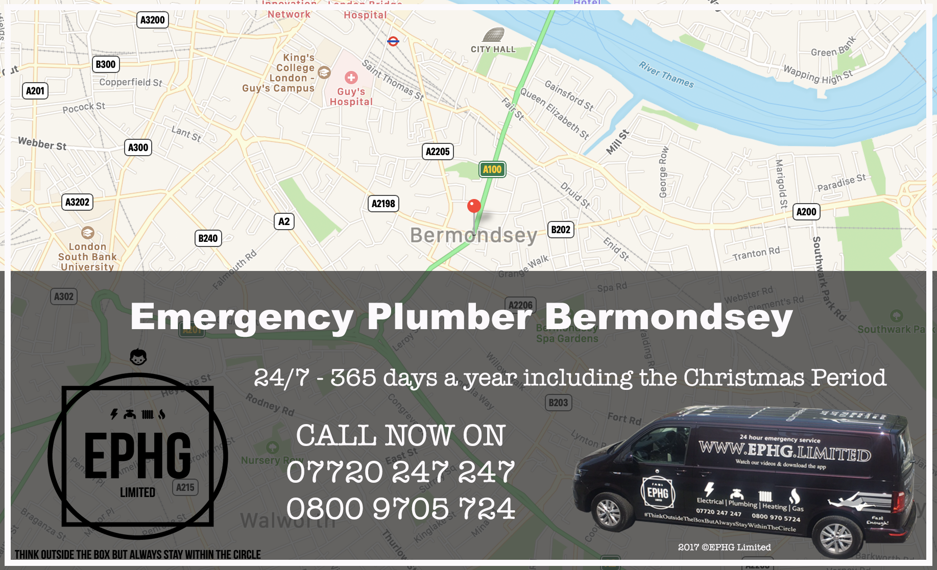 24 Hour Emergency Plumber Bermondsey