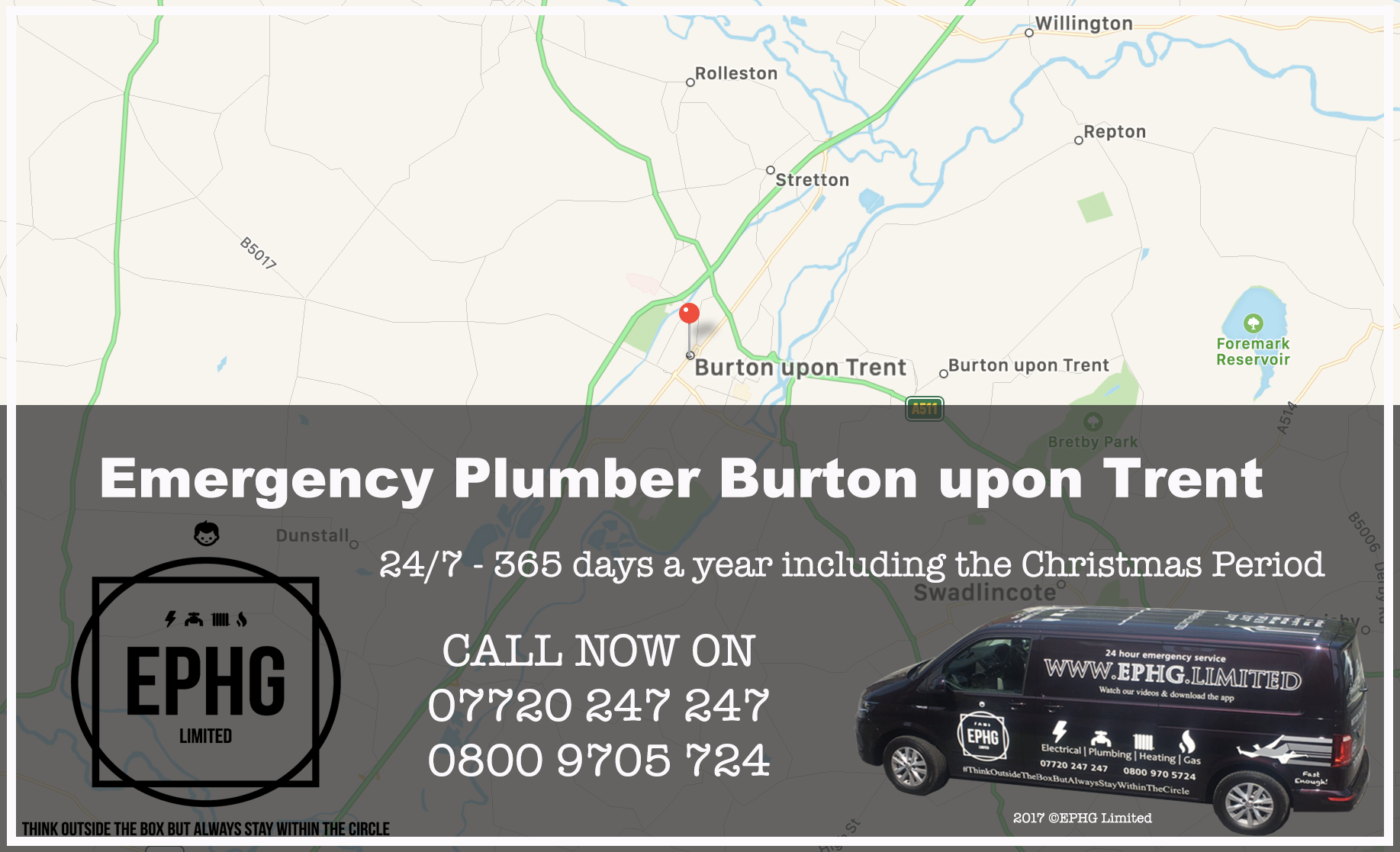 24 Hour Emergency Plumber Burton upon Trent