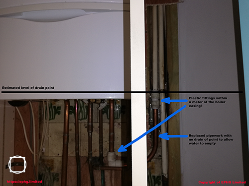 Unlawful Plumber Uses Speedfit Within A Meter Of The Boiler