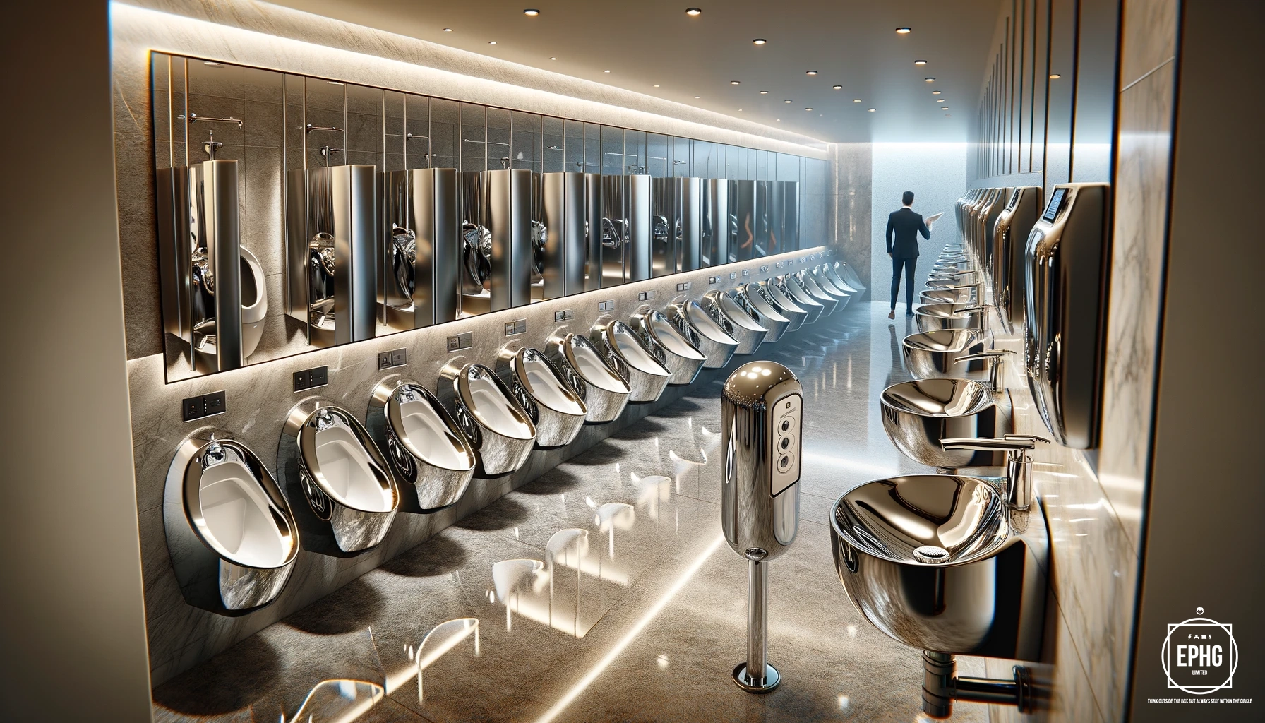 Chrome Hotel Urinals And Basins