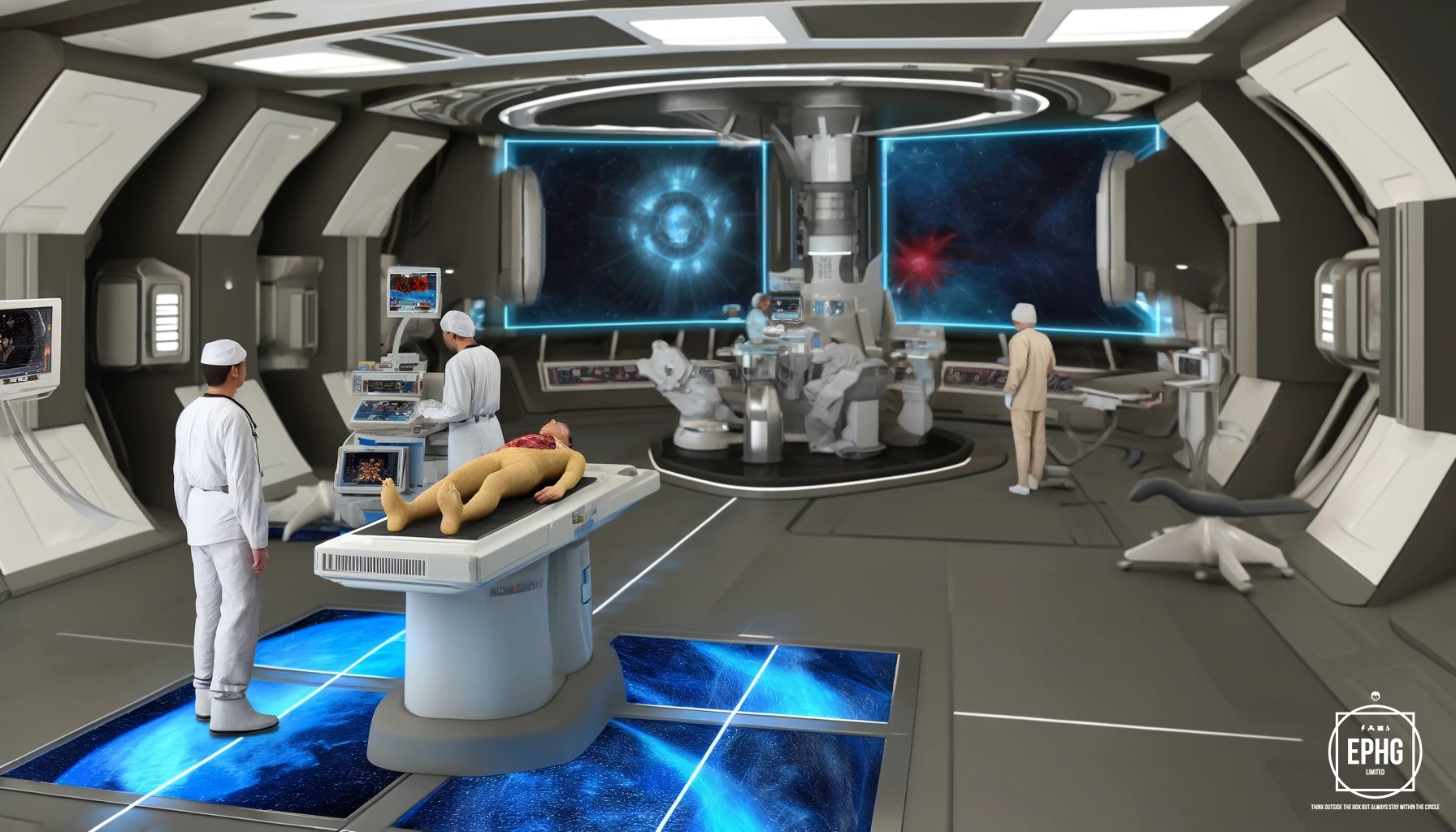 Futuristic Medical Treatment in Space using Iodine