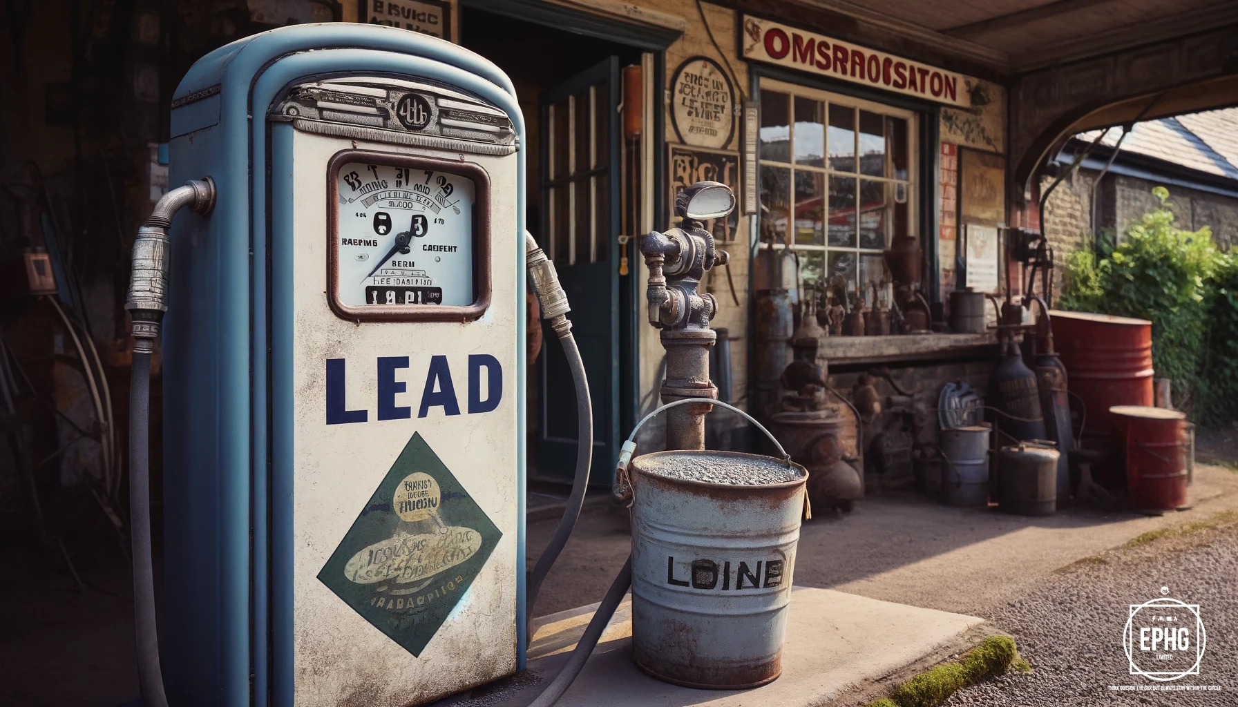 Lead Fuel in a Petrol Station